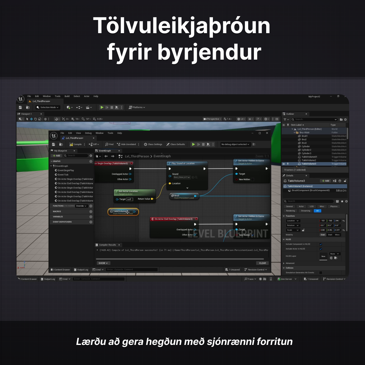 Tölvuleikjaþróun  fyrir byrjendur